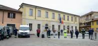 Testimonianze della cerimonia di cordoglio delle ore 12:00 davanti al nostro Municipio. Presenti il Sindaco, i rappresentanti della giunta e i membri del COC (Centro Operativo Comunale).